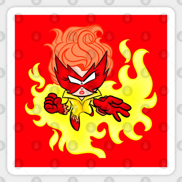 FireyCutie Sticker by BeefcakeBoss